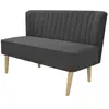vidaXL Canapé 117x55,5x77 cm Tissu Gris foncé