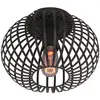 Freelight Aglio plafondlamp - met metalen spijlen - kap Ø25 cm - excl....
