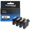 PrintAbout huismerk Inktcartridge T0556 4-kleuren Multipack Geschikt v...