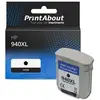 PrintAbout huismerk Inktcartridge 940XL (C4906AE) Zwart Hoge capaciteit geschikt voor HP