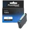 PrintAbout huismerk Inktcartridge T0805 Licht-cyaan Geschikt voor Epso...