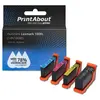 PrintAbout huismerk Inktcartridge 100XL (14N1068E) 4-kleuren Multipack...