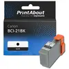 PrintAbout huismerk Inktcartridge BCI-21BK Zwart Geschikt voor Canon