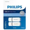 Philips Clés USB 2.0 Snow 32 Go 2 pcs Blanc et gris