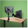 R-Go Tools Caparo 4 D2 (Tables, 26", 9 kg), Support de moniteur, Noir, Argent