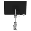 R-Go Tools Support de table Zepher 4 C2 Noir/Argent (Tables, 34", 8 kg), Support de moniteur, Argent, Noir