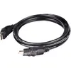 Club 3D Câble HDMI 2.0 4K60Hz UHD rotatif à 360° vers mâle Noir 2 m