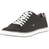 Tommy Hilfiger Homme Baskets en toile drapeau, Noir