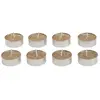 Home & Styling Theelichtset 8-delig goud met glitters