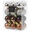 Merkloos / Sans marque Kerstballen Groen  3 cm - Mat & Glimmend - 24 Kerstballen