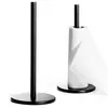 Merkloos / Sans marque Keukenrolhouder - merk Excellent Houseware® - RVS zwart