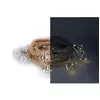 Edm Guirlande lumineuse led avec motif ampoule sur ficelle de jute - 10 ampoules