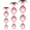 Rosy Gold - Metalen Buttplugset 3 stuks - Roségoud