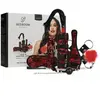 Bedroom Fantasies - Lace & Leather Look - 8-delige Bondage Set - Rood
