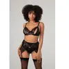 Christine le Duc - 3-delige BH Set met Wetlook - Lingerie Erotisch - V...