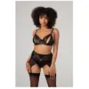 Christine le Duc - 3-delige BH Set met Wetlook - Lingerie Erotisch - V...
