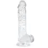 Jelly Dildo met Ballen - 13,5 cm