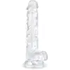 EasyToys Jelly Dildo met ballen - 17 cm