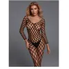 CHRISTINE Visnet Catsuit - Zwart