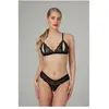 Christine le Duc - Open BH Setje met Parels en Kant - Lingerie Erotisc...