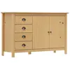 vidaXL Buffet Hill Marron miel 130x40x80 cm Bois de pin solide