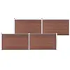 vidaXL Clôture de jardin WPC 699x106 cm Marron