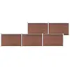 vidaXL Clôture de jardin WPC 872x106 cm Marron