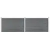 vidaXL Clôture de jardin WPC 353x106 cm Gris