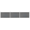 vidaXL Clôture de jardin WPC 526x106 cm Gris