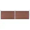 vidaXL Clôture de jardin WPC 353x106 cm Marron