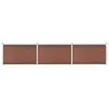 vidaXL Clôture de jardin WPC 526x106 cm Marron