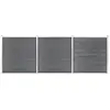 vidaXL Clôture de jardin WPC 526x186 cm Gris