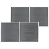 vidaXL Clôture de jardin WPC 699x186 cm Gris