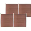 vidaXL Clôture de jardin WPC 699x186 cm Marron