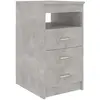vidaXL Armoire à tiroirs Gris béton 40x50x76 cm Bois d'ingénierie