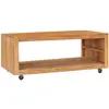 vidaXL Table basse 110x60x40 cm bois de teck massif