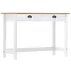 vidaXL Table console Hill avec 2 tiroirs 110x45x74 cm Pin solide