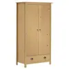 vidaXL Garde-robe à 2 portes Hill 89x50x170 cm Bois de pin solide