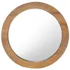 vidaXL Miroir mural 60 cm Teck Rond