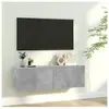 vidaXL Meuble TV Gris béton 100x30x30 cm Aggloméré