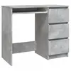 vidaXL Bureau Gris béton 90x45x76 cm Aggloméré