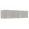 vidaXL Meuble TV Gris béton 120x30x30 cm Aggloméré
