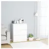 vidaXL Buffet Blanc 60x35x76 cm Bois d'ingénierie