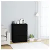 vidaXL Buffet Noir 60x35x76 cm Bois d'ingénierie