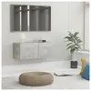 vidaXL Meuble TV Gris béton 80x30x30 cm Aggloméré