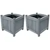 vidaXL Lits surélevés de jardin 2 pcs 30x30x30 cm Bois de sapin massif