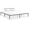 vidaXL Cadre de lit Gris Métal 200 x 200 cm