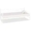 vidaXL Cadre de lit de repos Blanc Métal 90 x 200 cm