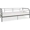 vidaXL Cadre de lit de repos Gris Métal 90 x 200 cm