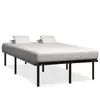 vidaXL Cadre de lit sans matelas noir métal 120x200 cm284680